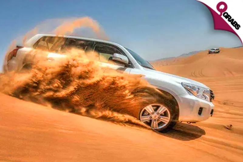 From QR80 Enjoy the Dunes with a Half Day Desert Safari Tour & Camel Ride! (Up to QR350 Value)